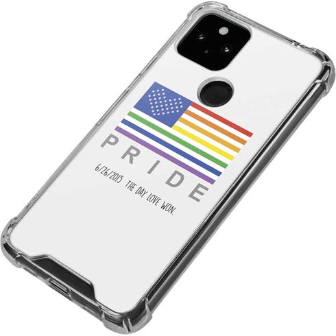 6-26 The Day Love Won Google Pixel 5a 5G Clear Case