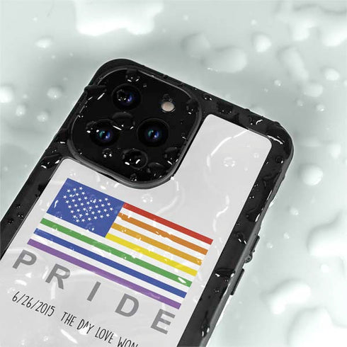 6-26 The Day Love Won iPhone 14 Pro Max Waterproof Case