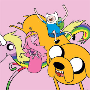 Adult Swim Adventure Time Riding in a Unicorn Playstation 3 & PS3 Skin