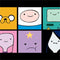 Adult Swim Adventure Time Character Tiles Xbox 360 Slim (2010) Skin