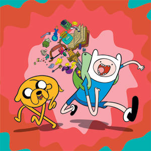 Adult Swim Adventure Time Jake and Finn Playstation 3 & PS3 Skin