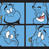 Disney Aladdin Genie Faces Grid iPhone XS Clear Case