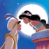 Disney Aladdin and Princess Jasmine Kiss iPhone XS Clear Case