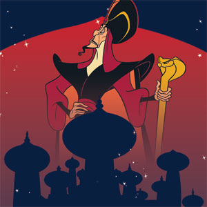 Disney Aladdin Jafar The Royal Vizier Playstation 3 & PS3 Skin