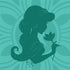Disney Aladdin Princess Jasmine Silhouette Flower iPhone 13 Pro Max Folio Case