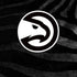NBA Atlanta Hawks Black Animal Print iPhone XS Clear Case