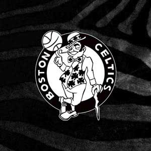 NBA Boston Celtics Black Animal Print iPhone Charger (5W USB) Skin