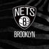 NBA Brooklyn Nets Black Animal Print iPhone XS Clear Case