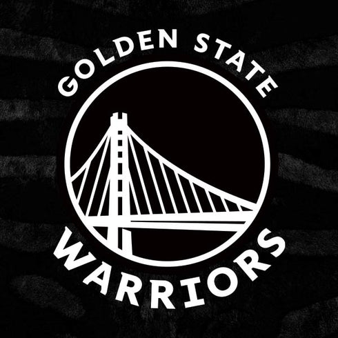 NBA Golden State Warriors Black Animal Print iPhone XS Clear Case