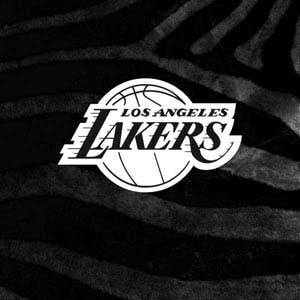 NBA Los Angeles Lakers Black Animal Print Fire TV Cube Skin