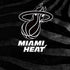NBA Miami Heat Black Animal Print iPhone XS Clear Case