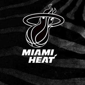 NBA Miami Heat Black Animal Print Studio Wireless 3 Skin