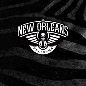 NBA New Orleans Pelicans Black Animal Print PS5 Digital Edition Console Skin