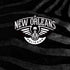 NBA New Orleans Pelicans Black Animal Print iPhone XS Clear Case