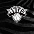 NBA New York Knicks Black Animal Print iPhone XS Clear Case