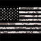 Black and White Camo American Flag Xbox 360 (Includes HDD) Skin