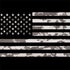 Black and White Camo American Flag iPhone XS Clear Case