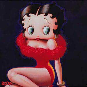 Betty Boop Red Dress PlayStation VR2 Skin
