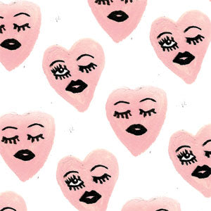 Bouffants and Broken Hearts Winking Hearts Fire TV Cube Skin