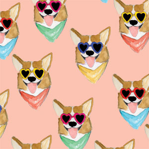 Bouffants and Broken Hearts Corgi Love Wii (Includes 1 Controller) Skin