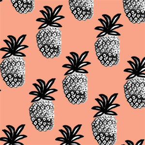 Bouffants and Broken Hearts Gray Scale Pineapple Xbox Adaptive Controller Skin