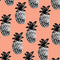 Bouffants and Broken Hearts Gray Scale Pineapple Xbox Adaptive Controller Skin