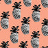 Bouffants and Broken Hearts Gray Scale Pineapple iPhone XS Clear Case