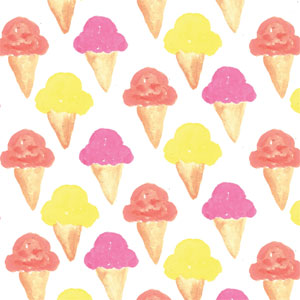 Bouffants and Broken Hearts Ice Cream Fire TV Cube Skin