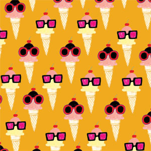 Bouffants and Broken Hearts Ice Cream with Shades Galaxy Buds Plus Skin