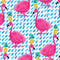 Bouffants and Broken Hearts Party Flamingos Xbox Adaptive Controller Skin