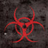 Biohazard Red iPhone XS Clear Case