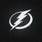 NHL Tampa Bay Lightning Black Background Fire TV Cube Skin