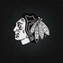 NHL Chicago Blackhawks Black Background iPhone XS Clear Case