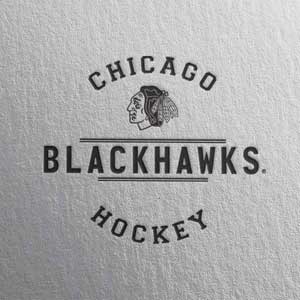 NHL Chicago Blackhawks Black Text Ativ Book 9 (15.6in 2014) Skin