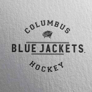 NHL Columbus Blue Jackets Black Text Fire TV Cube Skin