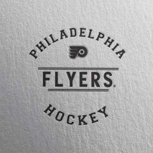 NHL Philadelphia Flyers Black Text Nintendo 2DS XL (2017) Skin