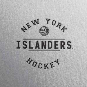 NHL New York Islanders Black Text Apple AirPods 2 Skin