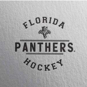 NHL Florida Panthers Black Text Cochlear Nucleus 5 Sound Processor Skin