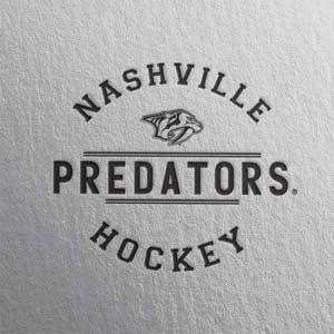 NHL Nashville Predators Black Text Studio Wireless 3 Skin