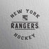 NHL New York Rangers Black Text iPhone XS Clear Case