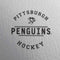 NHL Pittsburgh Penguins Black Text PS5 Slim Disk Console Skin