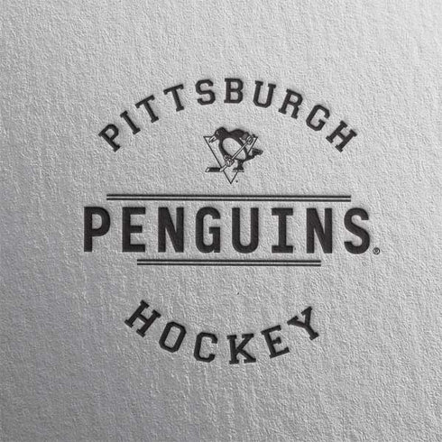 NHL Pittsburgh Penguins Black Text PS5 Slim Digital Edition Console Skin