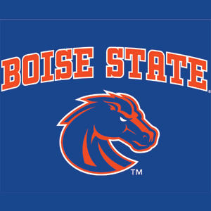 Boise State University Collegiate Text Xbox 360 Slim (2010) Skin