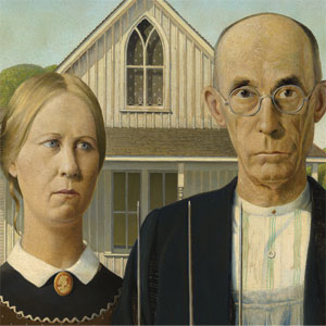 Grant Wood American Gothic Apple AirPods 2 Skin