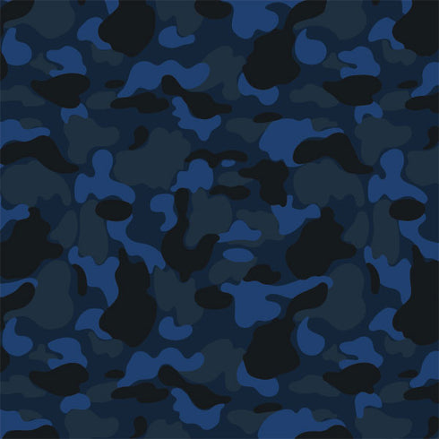 Blue Street Camo iPhone XS Clear Case