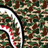 Shark Teeth Street Camo iPhone XS Clear Case