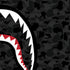 Shark Teeth Grey Street Camo iPhone XS Clear Case