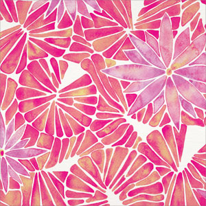 Cat Coq Pink Water Lilies Wii Remote Controller Skin