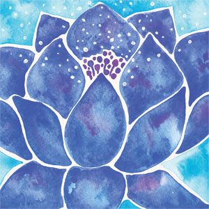 Cat Coq Blue Lotus Playstation 3 & PS3 Slim Skin