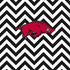 University of Arkansas-Fayetteville Chevron Print iPhone XS Clear Case